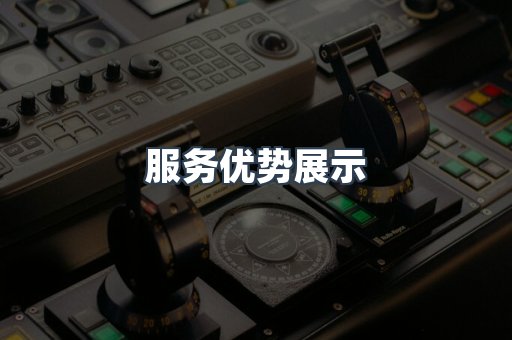 服务优势展示
